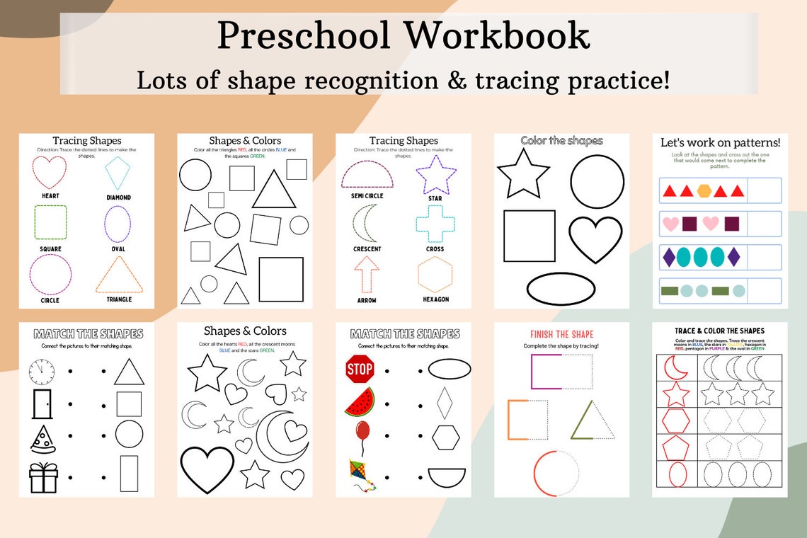 Printable Preschool Workbook Printable Workbook Preschool Worksheets