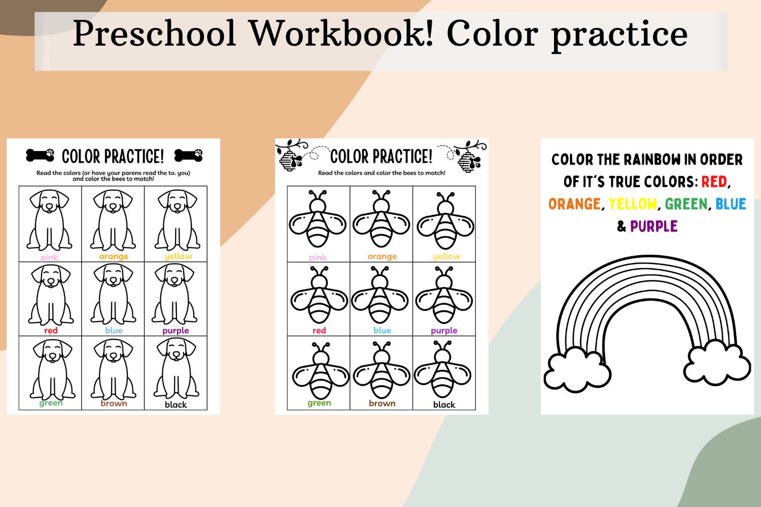 Printable Preschool Workbook | Printable Workbook | Preschool