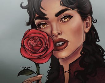 Elspeth & The Rose Art Print