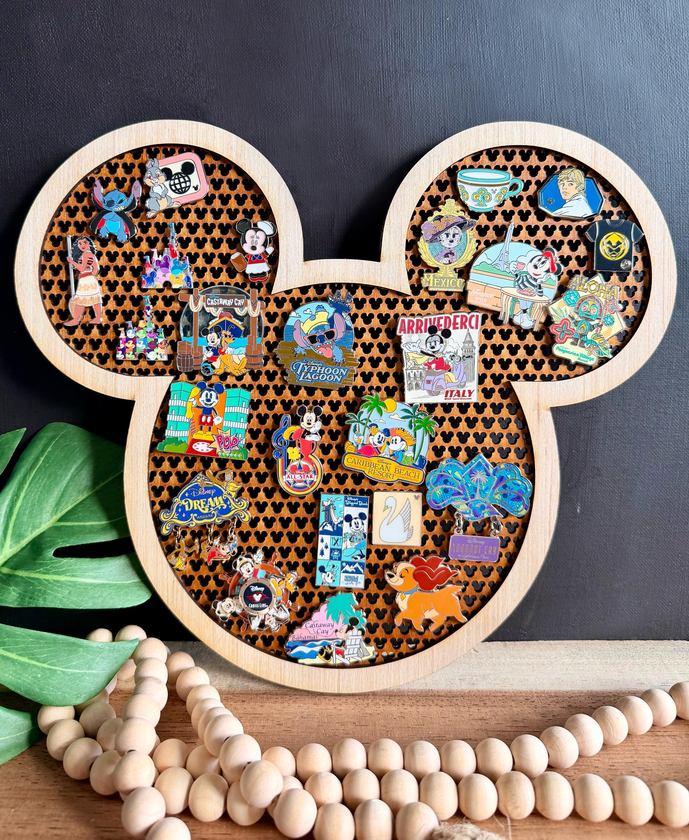 Loungefly Disney Mickey Mouse Cork Ears Pin Display Complete Set Mickey Pin Display - Etsy main image 2
