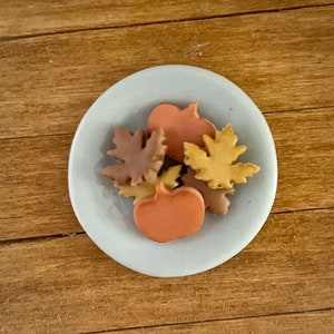 Miniature Fall Sugar Cookies