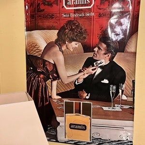 Vintage advertising poster &quot;aramis&quot;