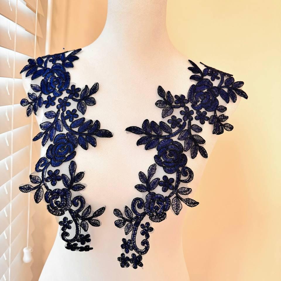 Navy Backless Dress