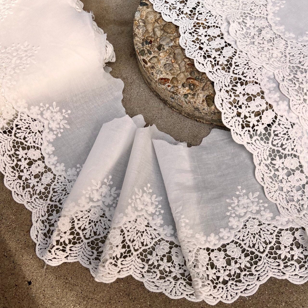 White Lace Fabric 