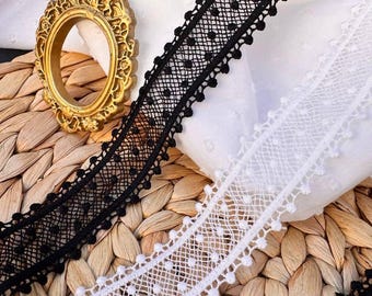 ビクトリア朝のボヘミアン スカラップ レーヨン ギピュール レース