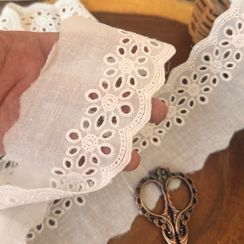 Crochet Trim
Wedding Dress Lace
Off White Lace
2.7 Inch Lace Trim
6.5cm Lace Trim
DIY Sewing
Bridal Lace