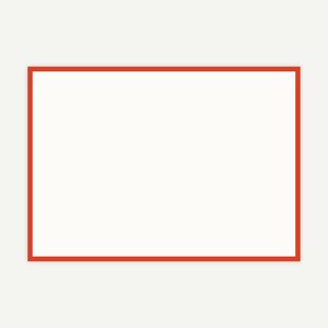 de papeterie à bordure colorée | Modèle de carte imprimable 5 x 7 | Téléchargement numérique | Papeterie imprimable classique – 8 couleurs