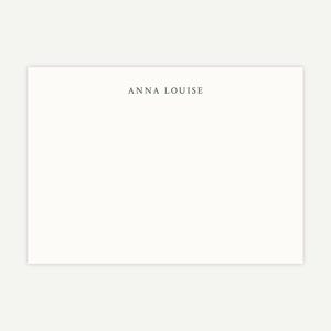 Papelería digital personalizada / Tarjeta de notas imprimible de 5x7 con nombre / Diseño atemporal para notas y regalos personales