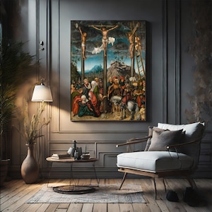 Albrecht Dürer's Crucifixion: Renaissance Canvas Art Print