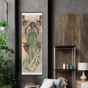 Vintage poster on Canvas La Tosca Sarah Bernhardt by Alphonse Maria Mucha Wall art custom canvas prints mothers day gift  room canvas print