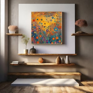 Art Nouveau Canvas Print: Gustav Klimt Style Wall Art, Ready to Hang and Add a Touch of Elegance to Your Home