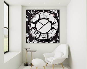 Abstract Time Canvas Art: Ready to Hang, Modern Home Decor