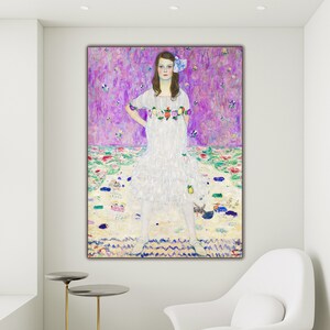 Gustav Klimt&#39;s Mäda Primavesi (ca. 1912–1913) famous painting | wall canvas art print READY TO HANG