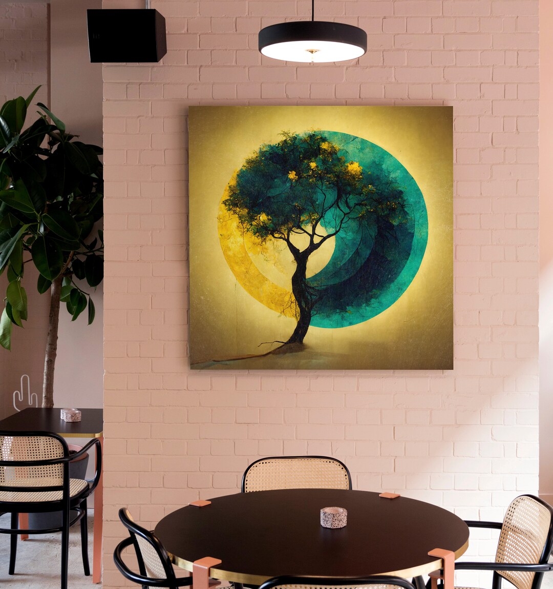 The Tree of Life Digital Painting Fantasy Wall Art Canvas Art - Etsy