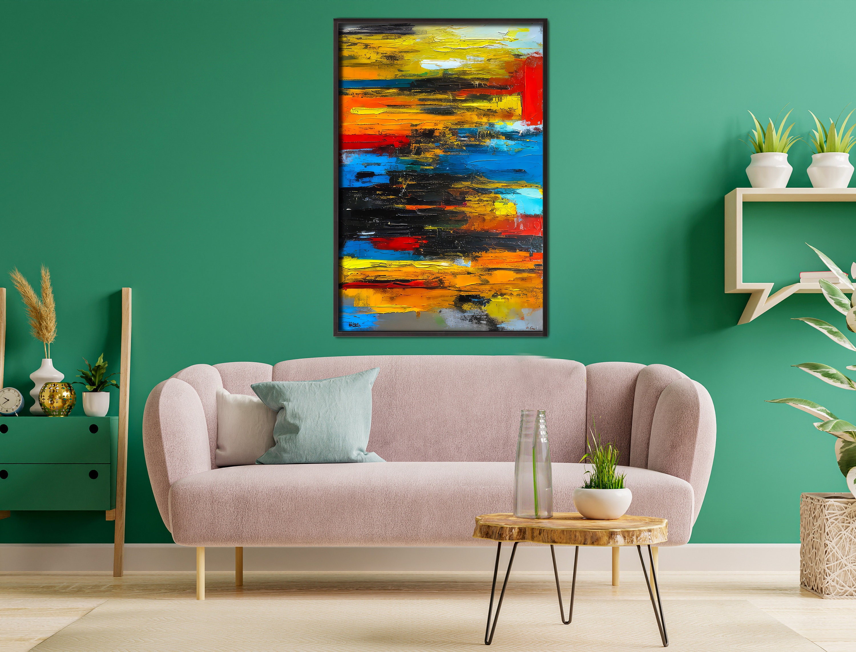 Abstract Canvas Print: High-Resolution Colorful Wall Art