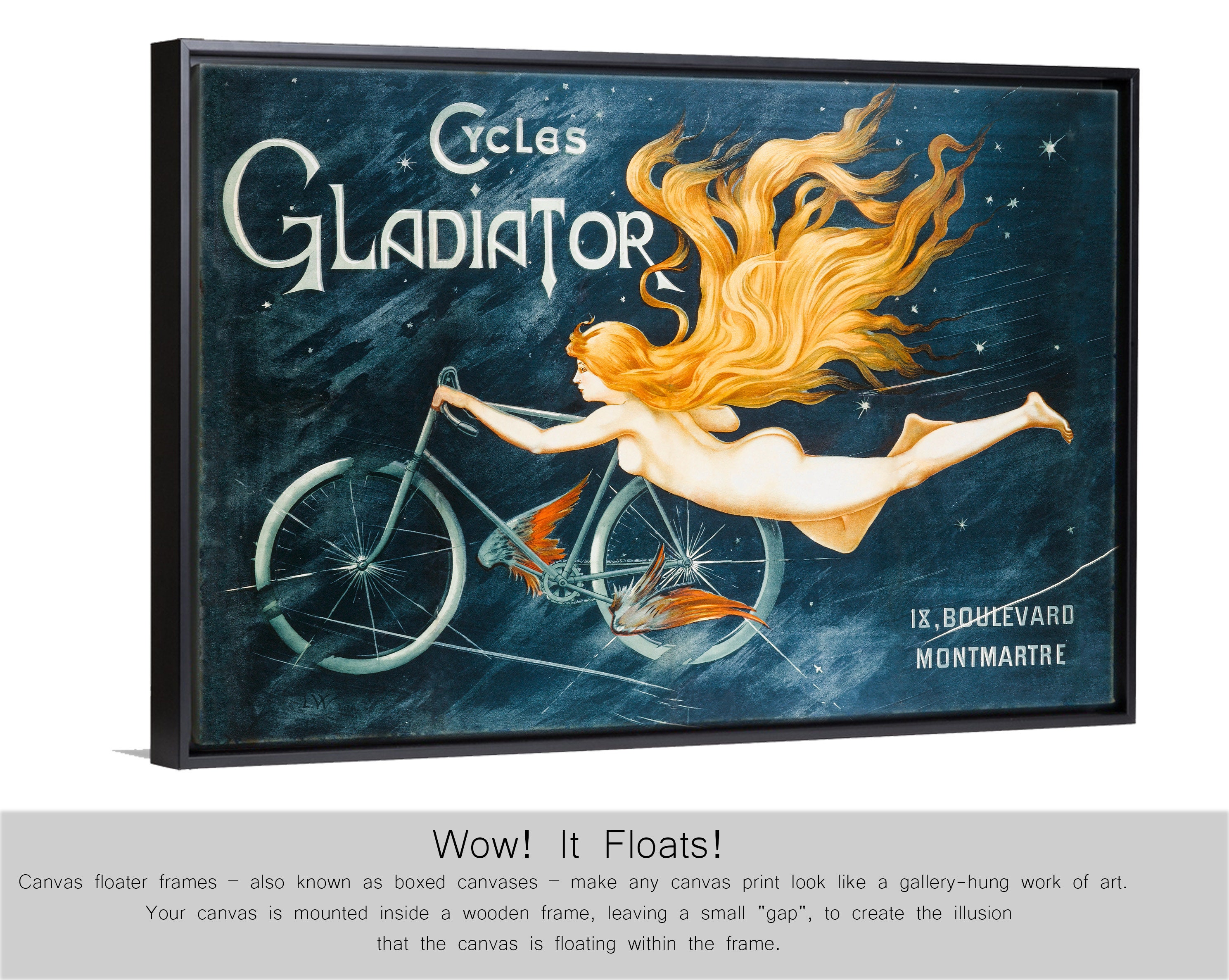 Antque Poster Cycles Gladator Les Matres De L'affche Plate #086, C