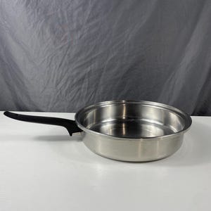 Vintage Wonder Ware Skillet Stainless Steel 10 3/4 inch Manganese 3Ply USA