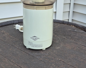 Vintage West Bend Food Processor 6500 Chopper Slicer High Performance
