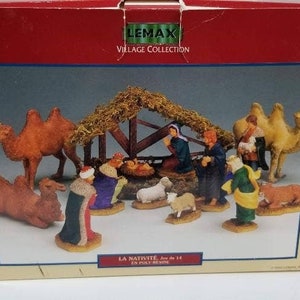 Lemax 13 pc Nativity Set Christmas Village Landscape Accessory