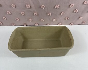 PAMPERED CHEF Stoneware Loaf Pan American Family Heritage Collection 5"x9" Bread/Meatloaf