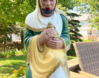 Vtg Christmas Poloron 28" Lighted Wise Man Blow Mold Holiday Nativity Outdoor