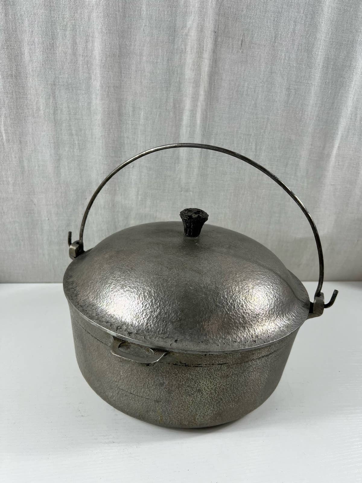Vintage Club Aluminum Co. Hammercraft Large Dutch Oven Pot w Dome Lid &  Handle