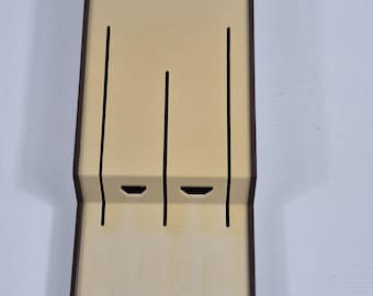 Vintage Cutco 1742 knife holder designed for use in a drawer or for wall hanging