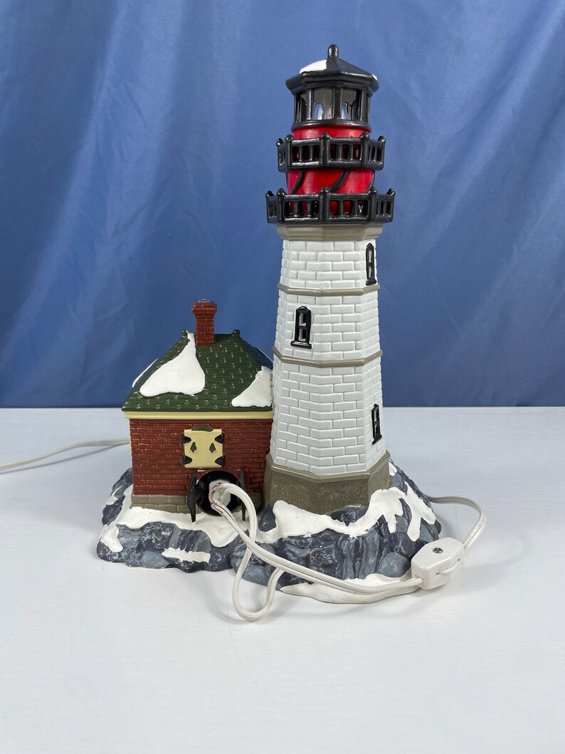 Department 56 Original Snow Village Christmas Cove Lighthouse 1995 Etsy