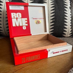 Empty cigar box 10x8x2