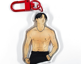 Bang Chan Acrylic Keychain: Stray Kids KPop Charm (2.5 inches)