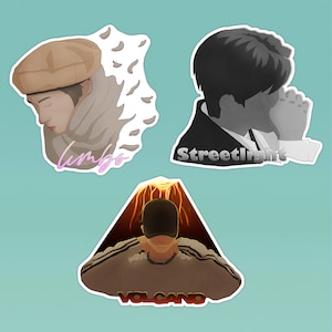 Stray Kids SKZ-RECORD Stickers | Lee Weiß, Changbin, Han Jisung, Vulkan, Limbo, Streelight, SKZ, Kpop, Musik, Bleib