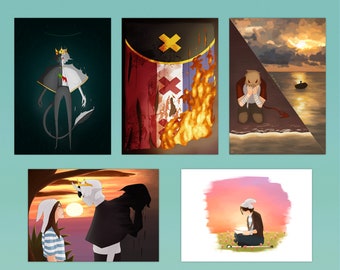 Handmade DSMP Art Prints | Glossy MCYT Fanart