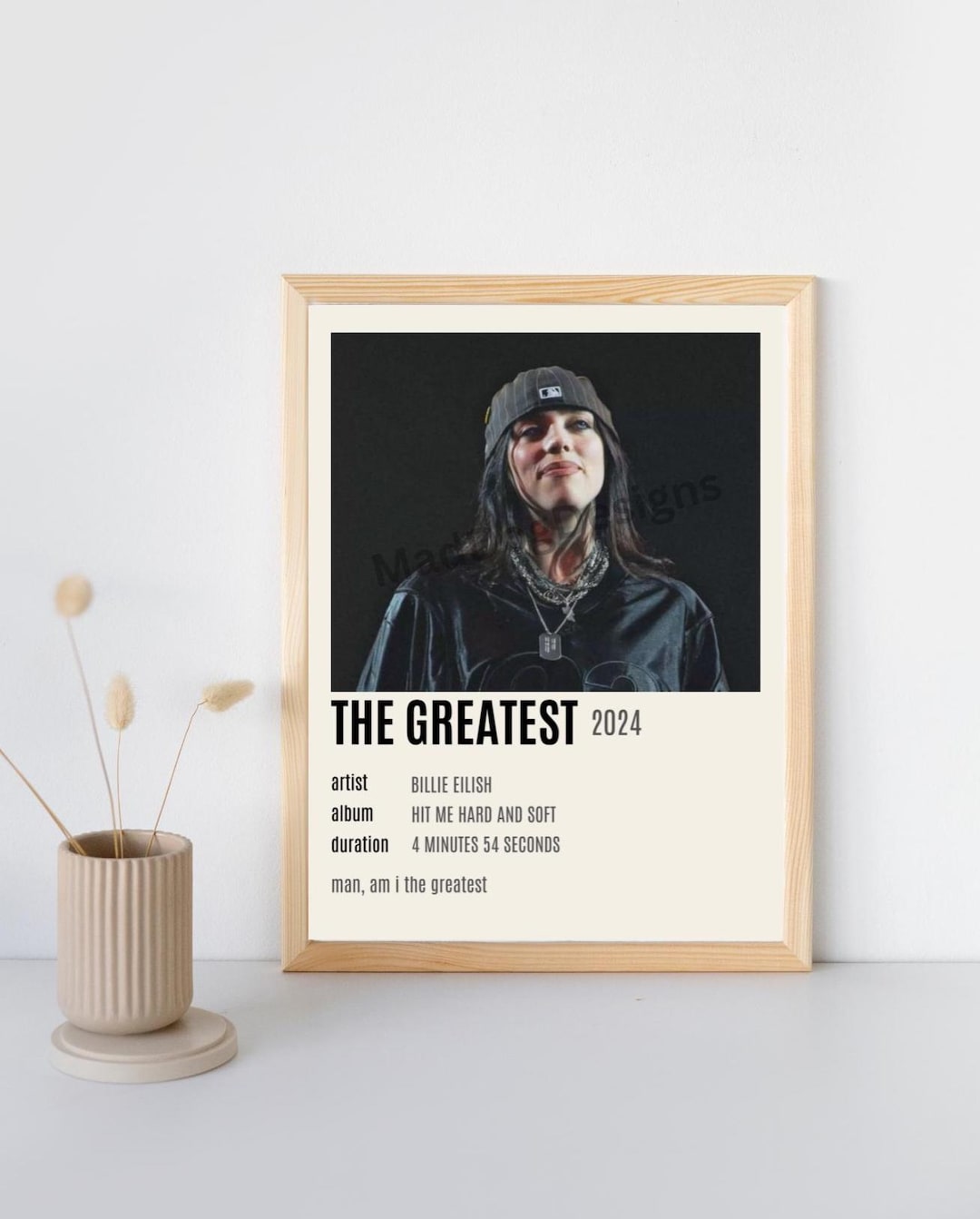 Billie-eilish the Greatest Poster (customizable) - Etsy