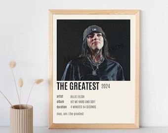 Poster di Billie-Eilish The Greatest (personalizzabile)