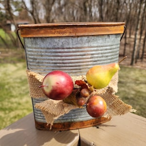 Rustic Metal Pail