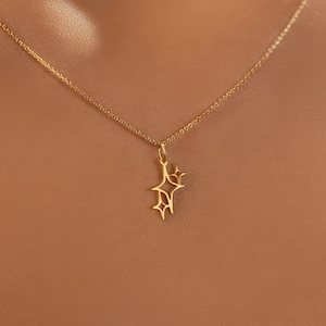 Sterling Silver Sparkles Emoji Pendant: Dainty Charm Necklace