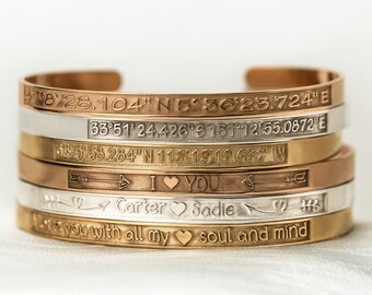 Cuff Bracelet Custom 3d Texture Engraving