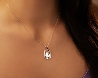 Collana In Argento Sterling Collana Con Ciondolo N Musicale In Oro Bianco Per Donna 925 Gioielli