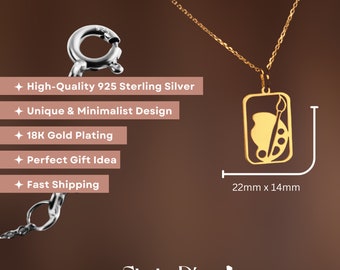 Collana In Argento 925 Con Arpa E Diamante Lab-Created, Placcata Oro 18K – Gioiello Significativo Per Lei