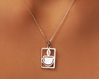 Collana Uomo Donna In Oro 14K – Catena A Chicchi Di Caffè In Acciaio Inox, Lunghezza 43,2 Cm, Ipoallergenica