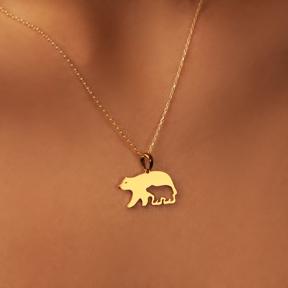 Gold plated Mama Bear necklace Gold plated Mama Bear necklace