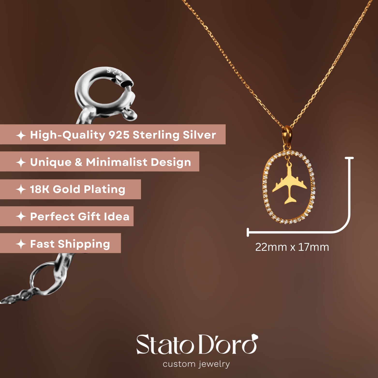Moda catena in acciaio inossidabile collana Hip Hop Charms collana con ciondolo aereo per uomo Cool Jewelry Homme