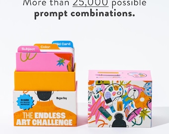 Art Challenge Card Deck: 90 Creativity Prompts for Endless Inspiration (Gifts for Artists)