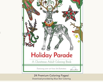 Christmas Coloring Pages: Holiday Parade Designs (Instant Download)