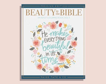 Beauty in the Bible Coloring Book: Christian Bible Verse Illustrations