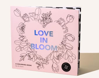 Floral Coloring Book: Love in Bloom, Velvet Pages