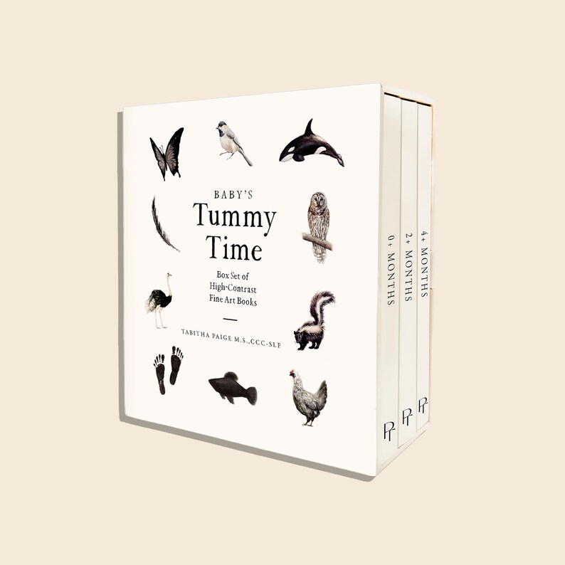 This box set is meant to be functional for your child's many different learning needs as well as versatile for any space. The unique accordion-style format is perfect for tummy time, allowing your child to unfold the pages and stare and play with them, either with you or on their own.