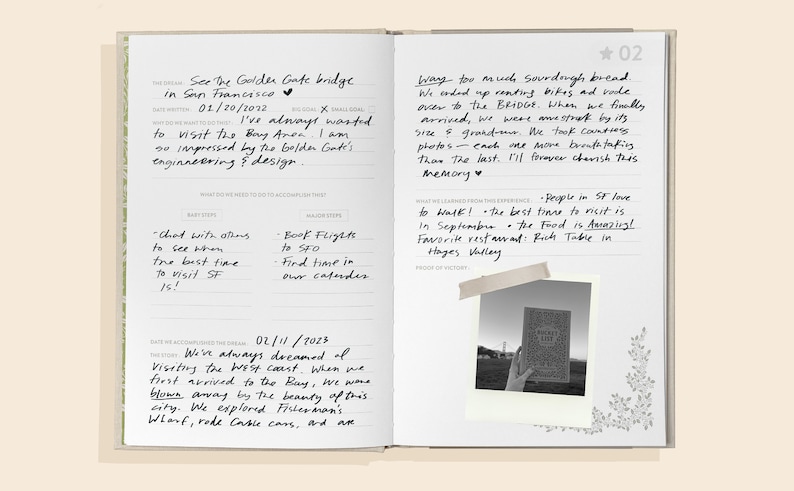Couples Bucket List Journal: Wedding & Anniversary Keepsake bild 6