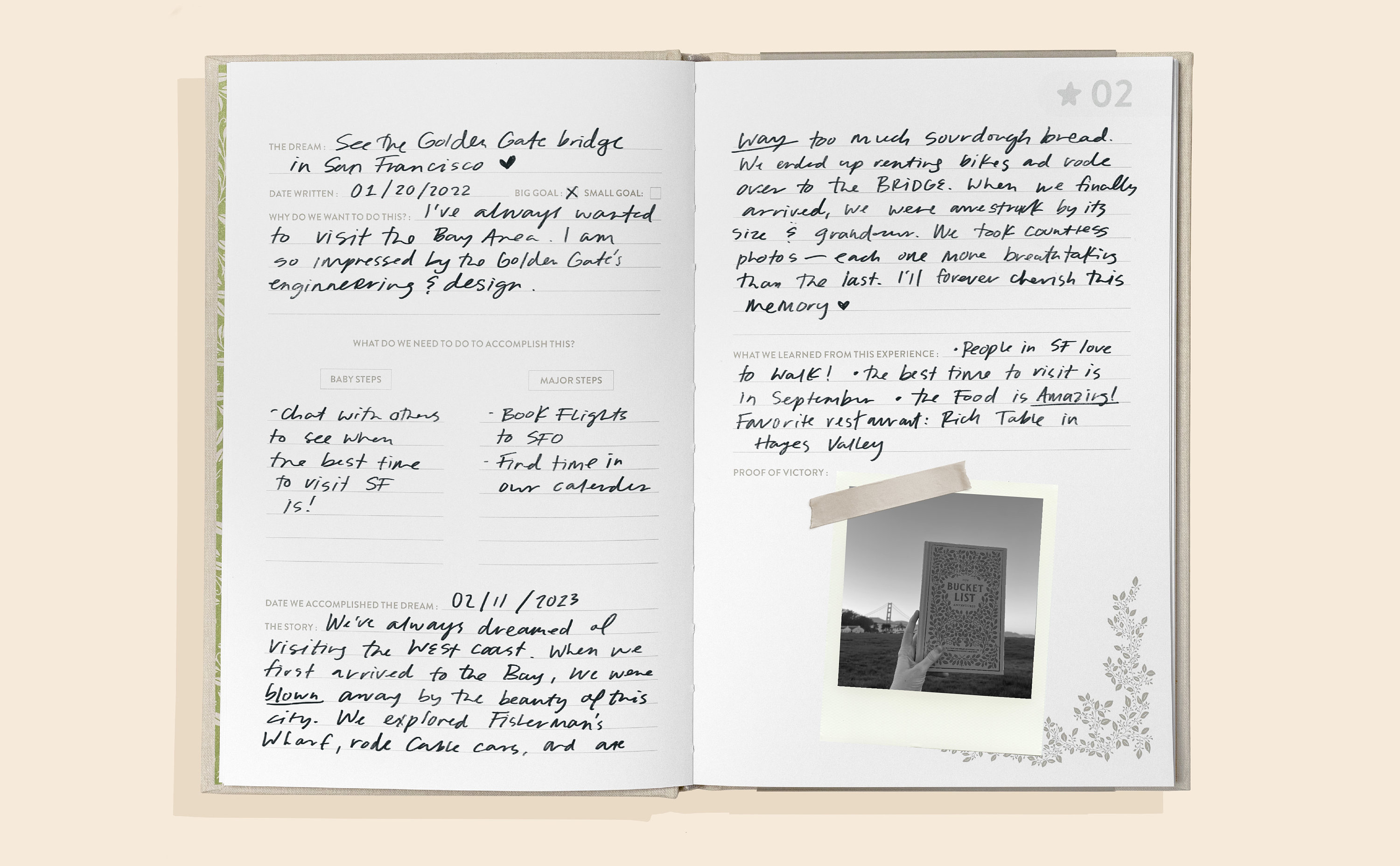 Our Bucket List Adventures: A Bucket List Journal for