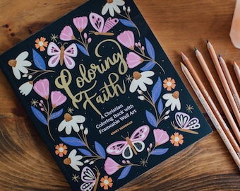 Christian Coloring Book: Inspirational Bible Verses, Adult Faith Gift
